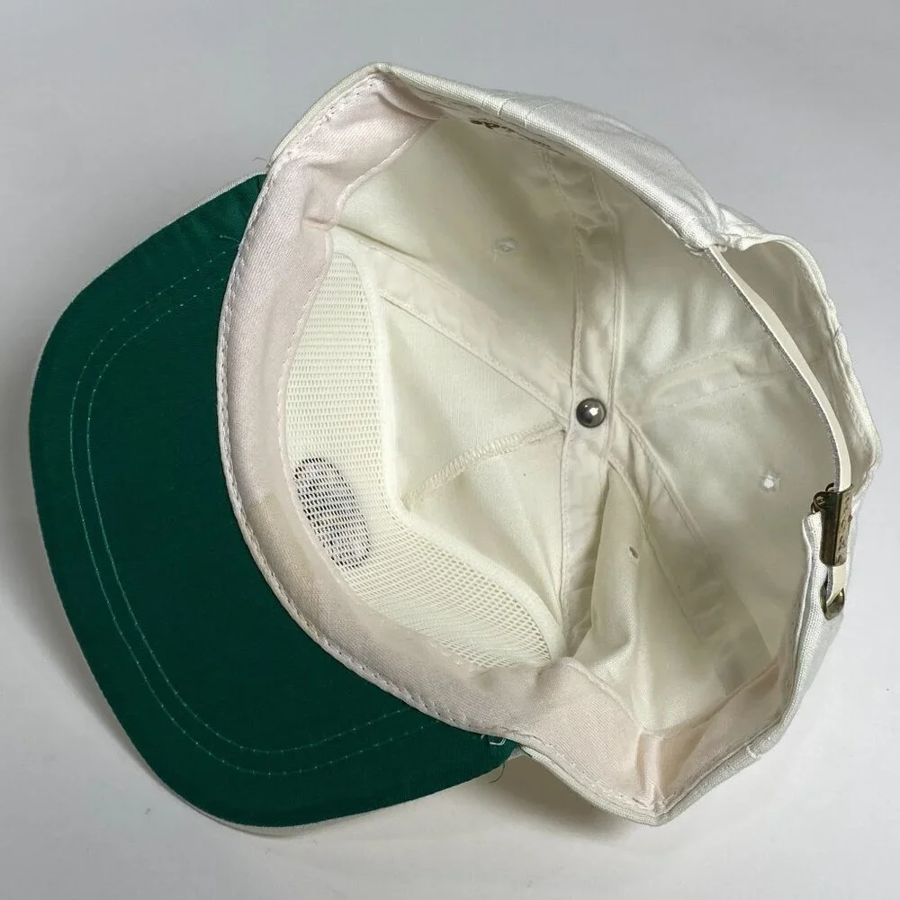 Vintage Mr. Peanut Life Savers Strap Back Trucker Hat Cap White Made in USA